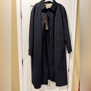 Men's Black Trench Coat